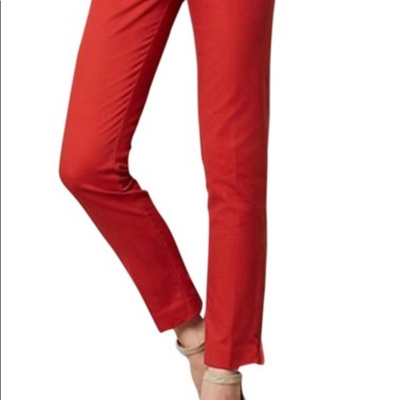 Anthropologie Cartonnier Burnt Orange Charlie Ankle Pants. Size 4 - Picture 4 of 15